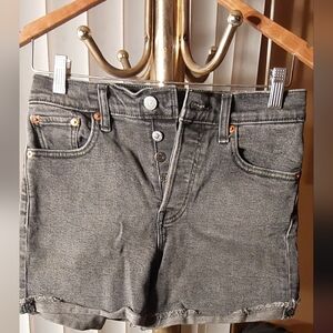 Levi's Charcoal Denim Women's Shorts